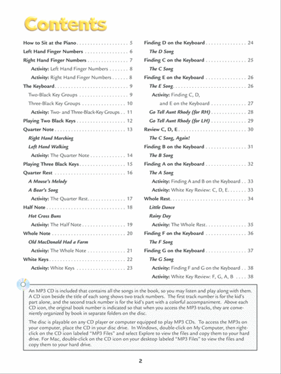 Alfred's Kid's Piano Course Complete Piano Method scores gallery preview page 2