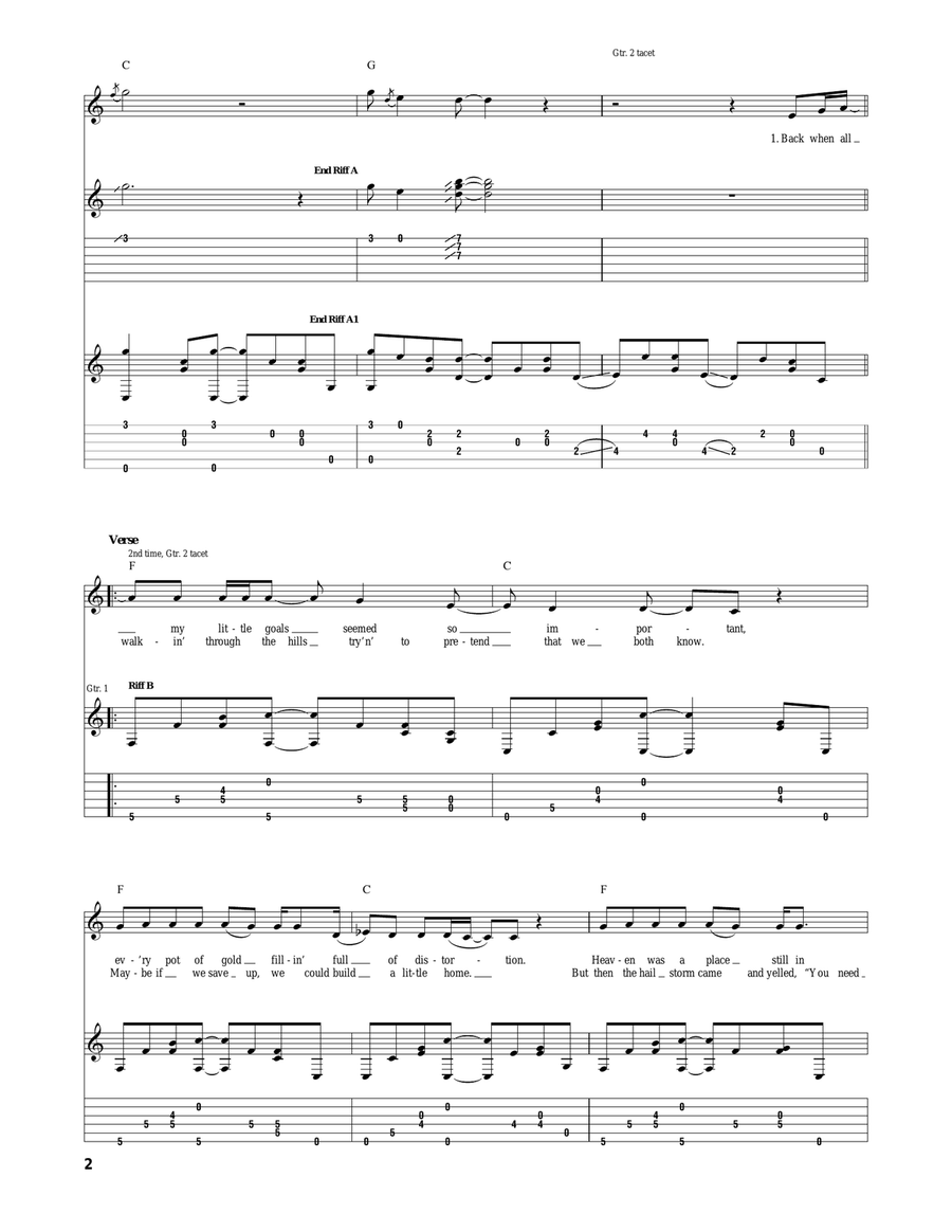 I Got You I Got You Acoustic Guitar scores gallery preview page 2