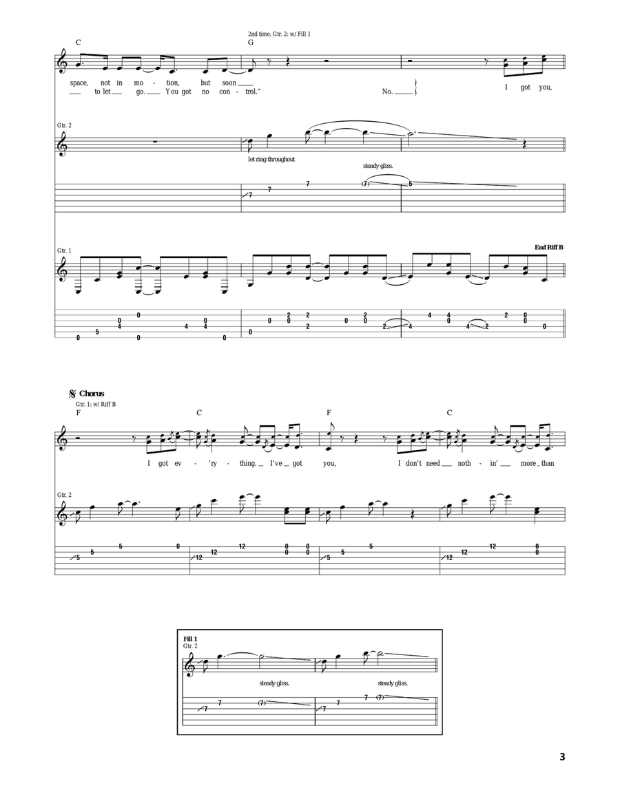 I Got You I Got You Acoustic Guitar scores gallery preview page 3
