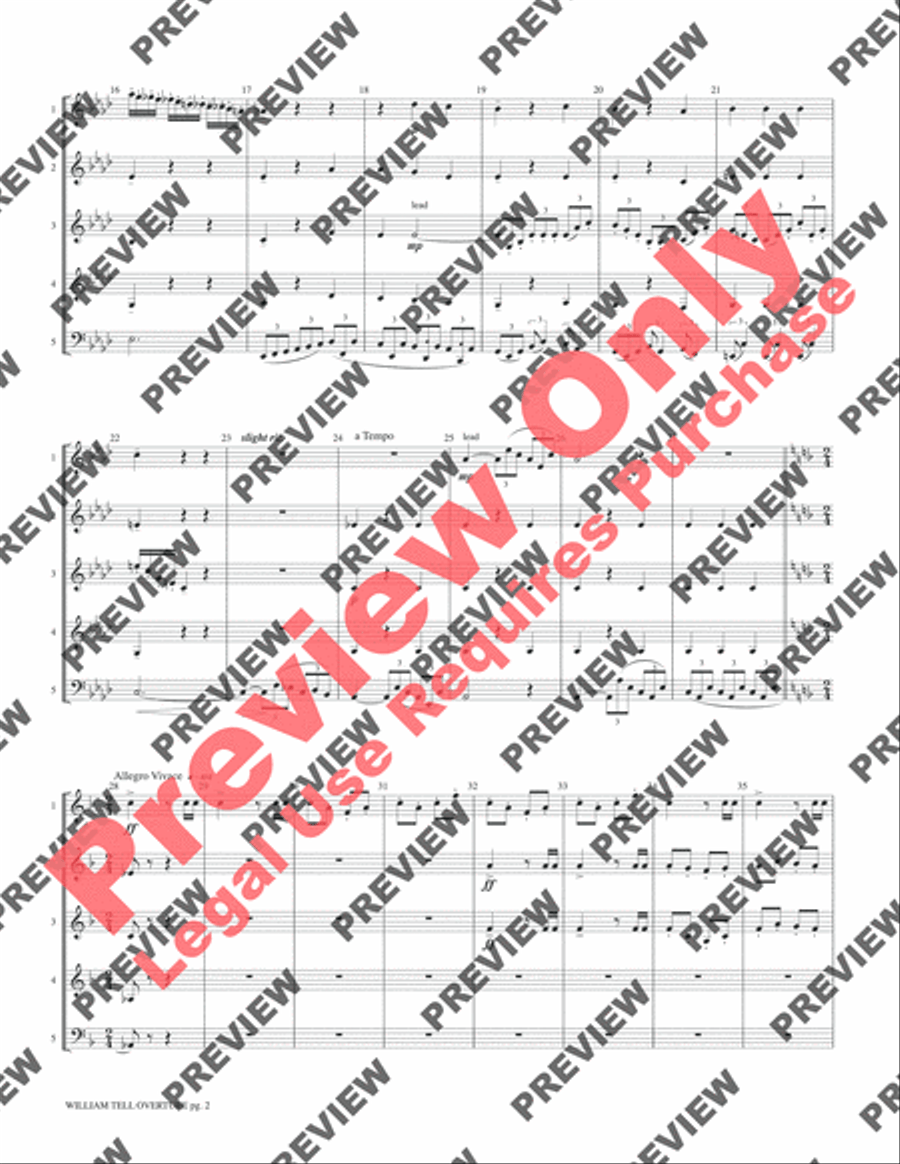 William Tell Overture William Tell Overture Woodwind Ensemble scores gallery preview page 4