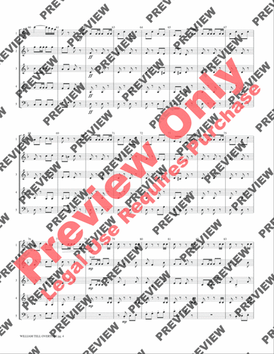 William Tell Overture William Tell Overture Woodwind Ensemble scores gallery preview page 6