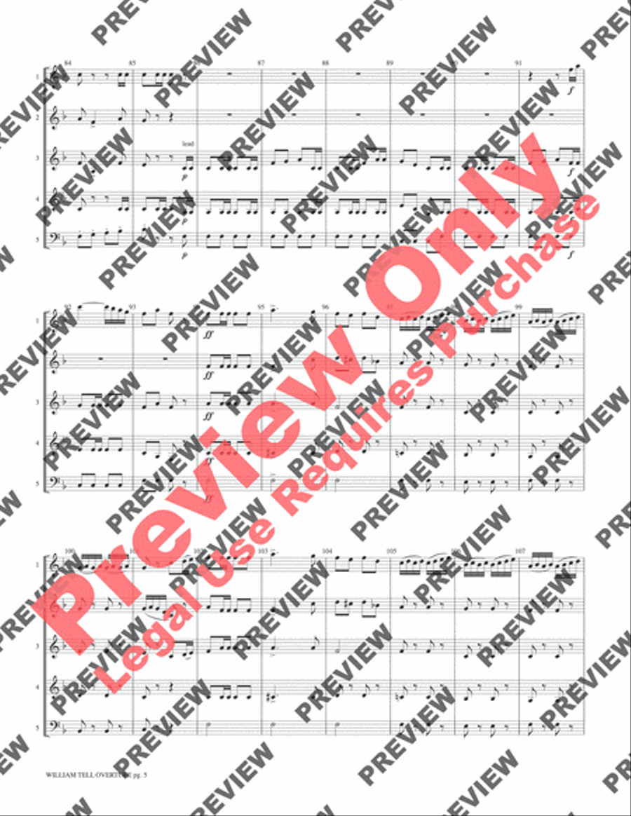 William Tell Overture William Tell Overture Woodwind Ensemble scores gallery preview page 7