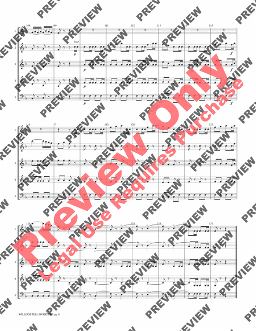 William Tell Overture William Tell Overture Woodwind Ensemble scores gallery preview page 8