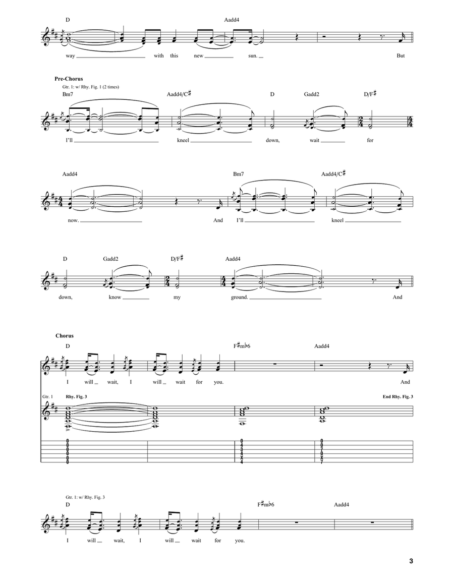 I Will Wait I Will Wait Acoustic Guitar scores gallery preview page 3