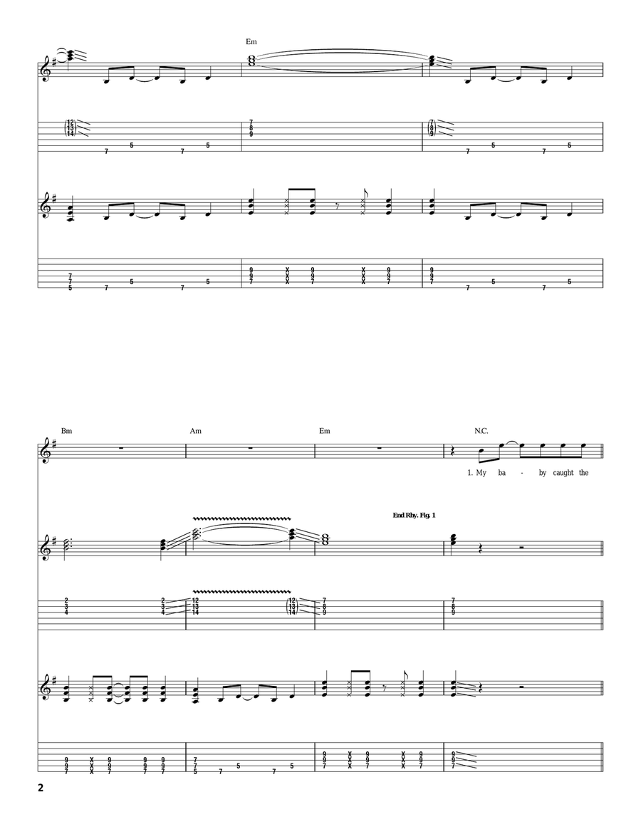 Who's Been Talking Who's Been Talking Electric Guitar scores gallery preview page 2