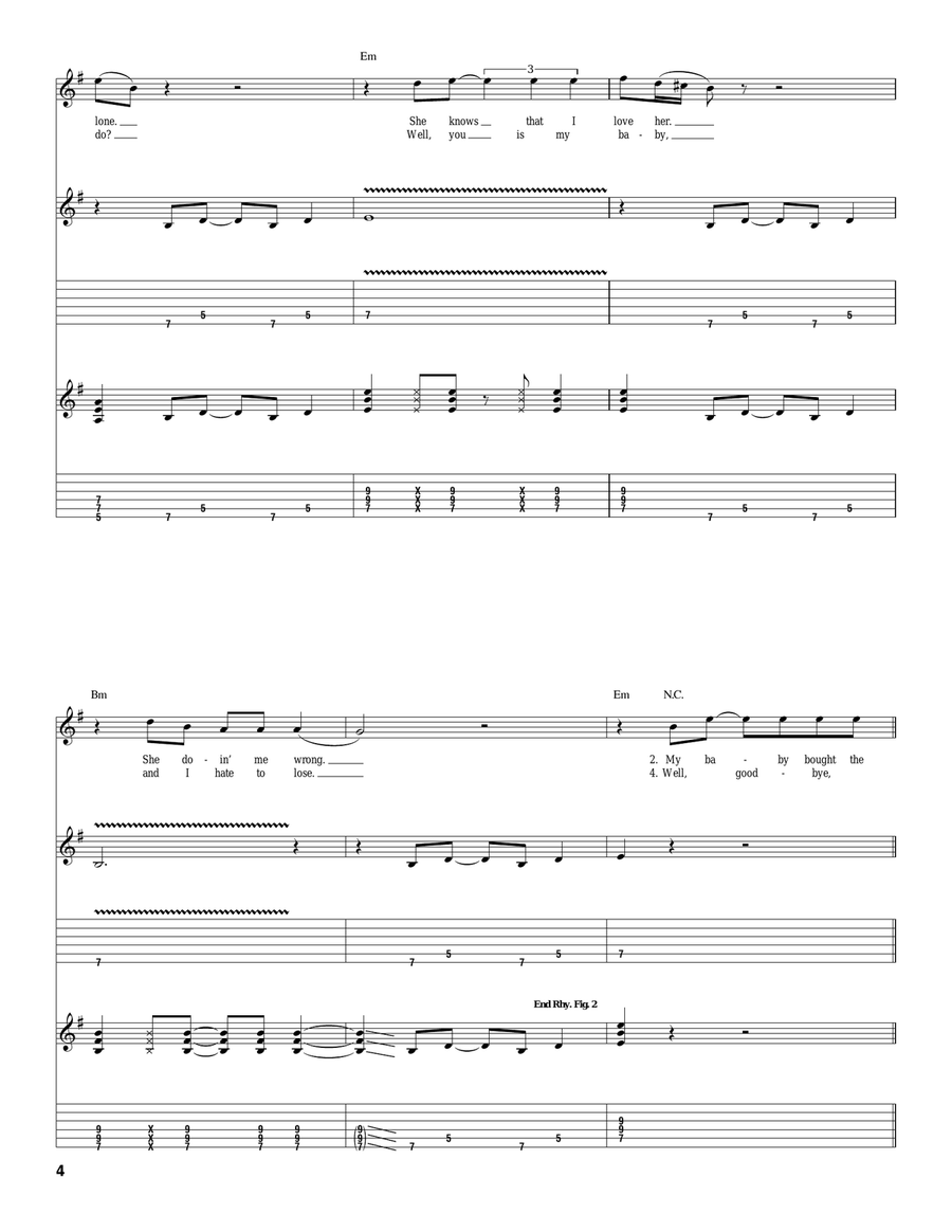 Who's Been Talking Who's Been Talking Electric Guitar scores gallery preview page 4