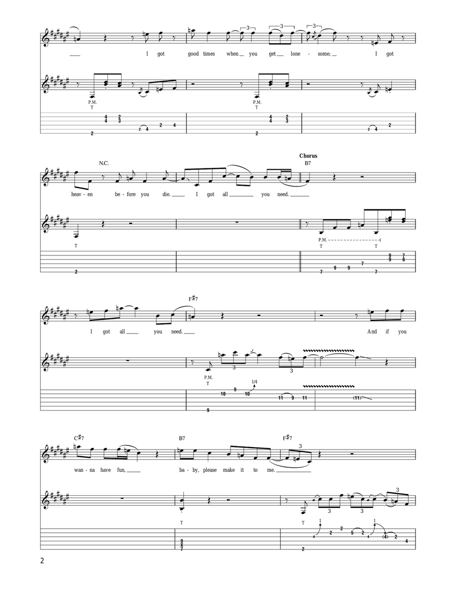 I Got All You Need I Got All You Need Electric Guitar scores gallery preview page 2
