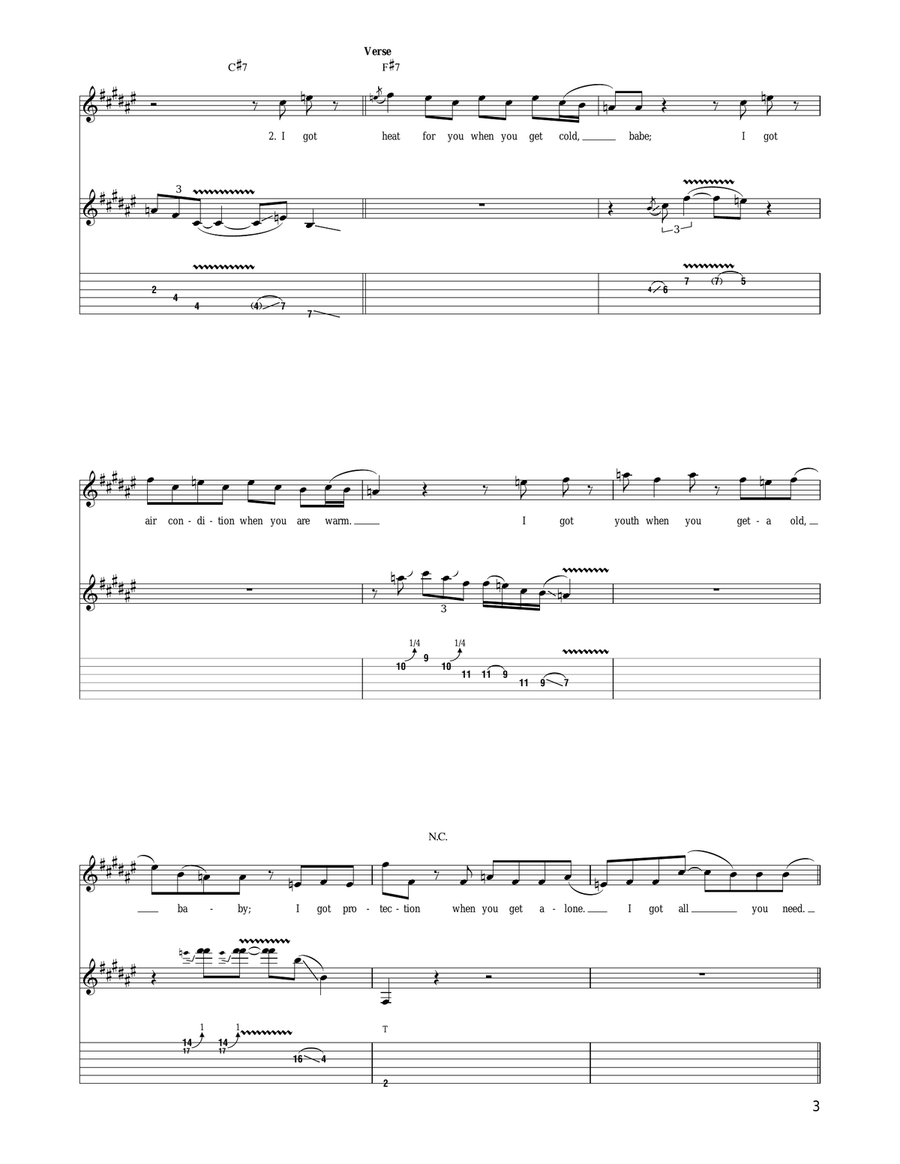 I Got All You Need I Got All You Need Electric Guitar scores gallery preview page 3
