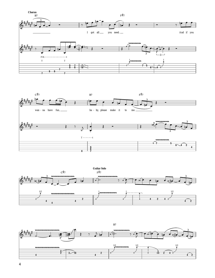 I Got All You Need I Got All You Need Electric Guitar scores gallery preview page 4