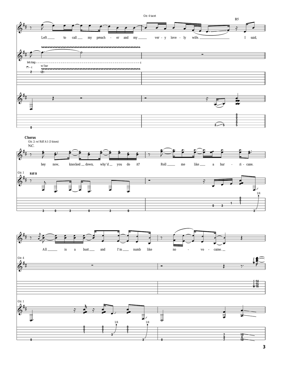 Dislocated Boy Dislocated Boy Electric Guitar scores gallery preview page 3