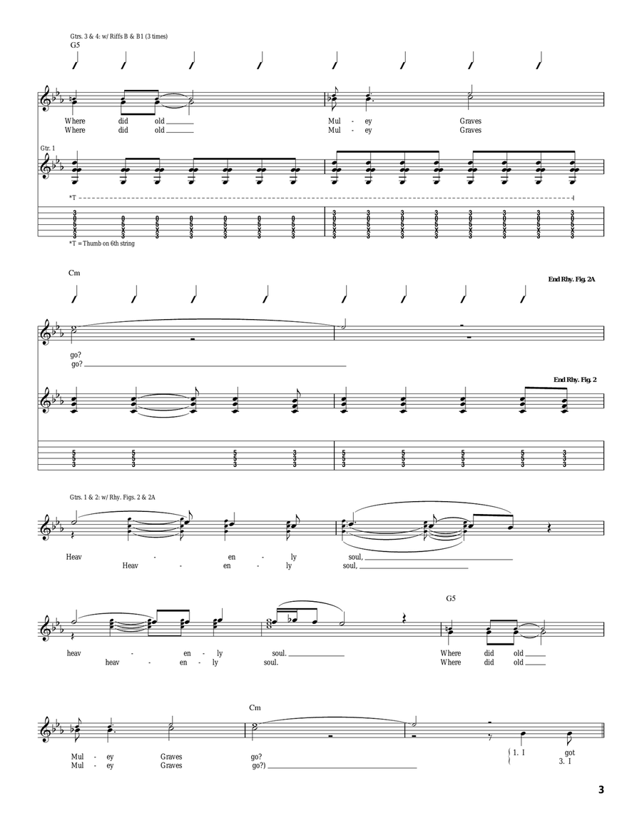 Heavenly Soul Heavenly Soul Electric Guitar scores gallery preview page 3
