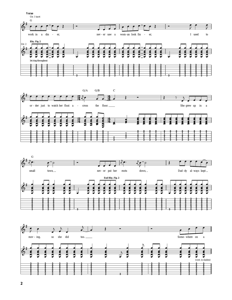 Unknown Legend Unknown Legend Acoustic Guitar scores gallery preview page 2
