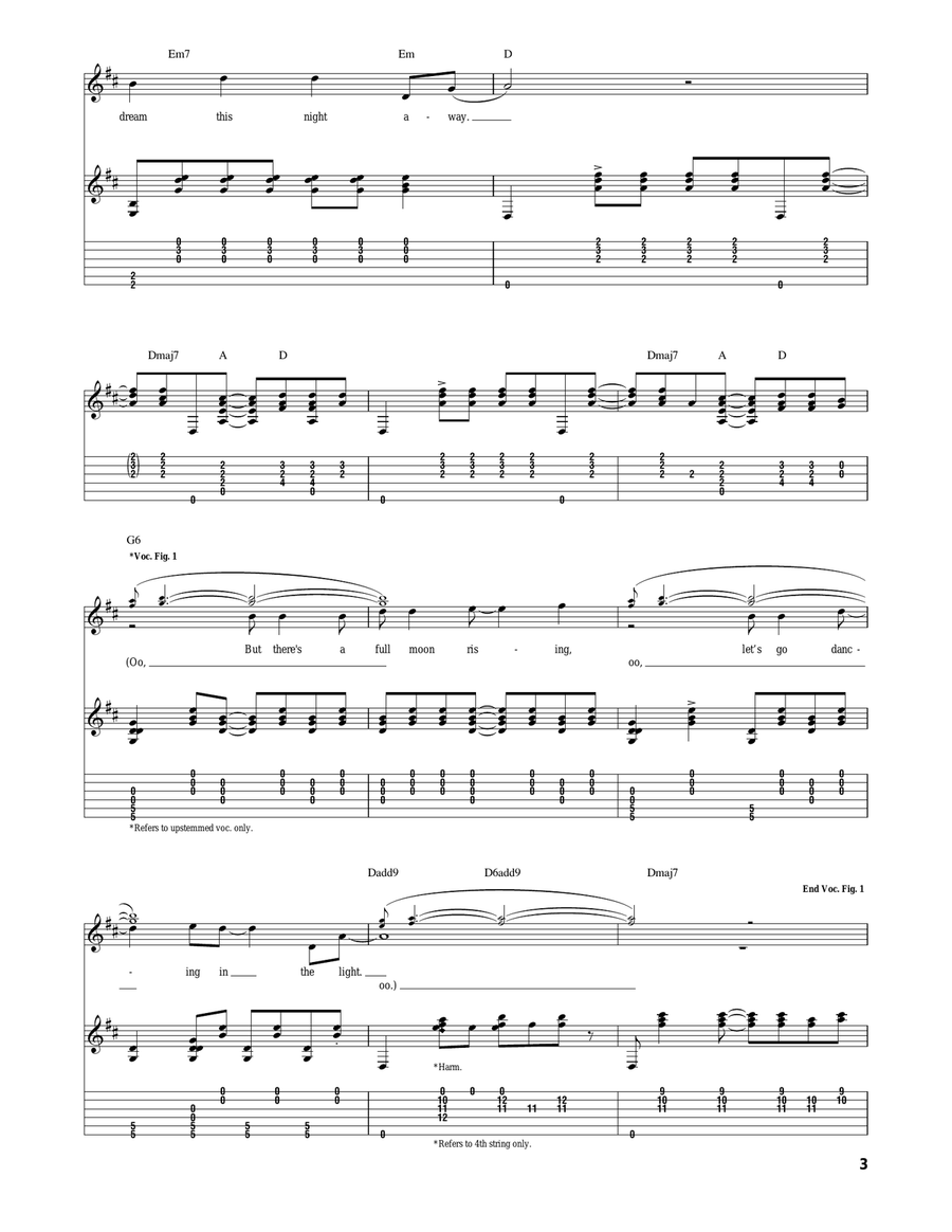 Harvest Moon Harvest Moon Acoustic Guitar scores gallery preview page 3