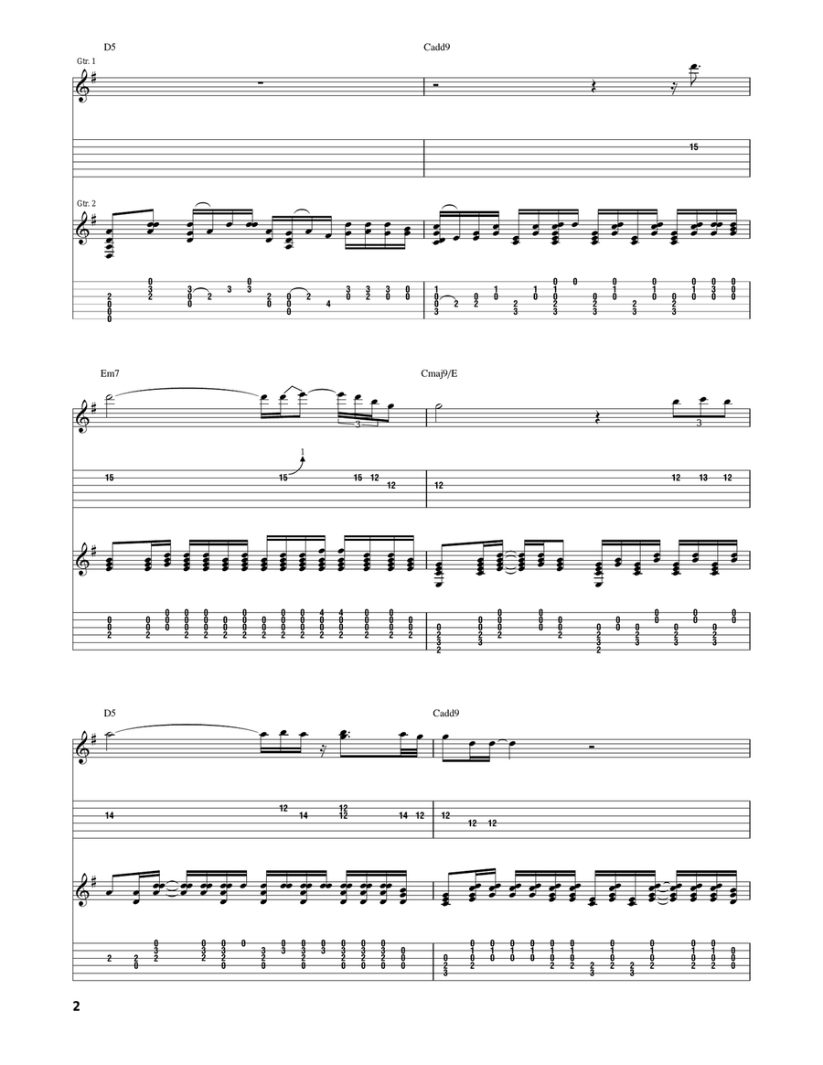 Natural Beauty Natural Beauty Acoustic Guitar scores gallery preview page 2