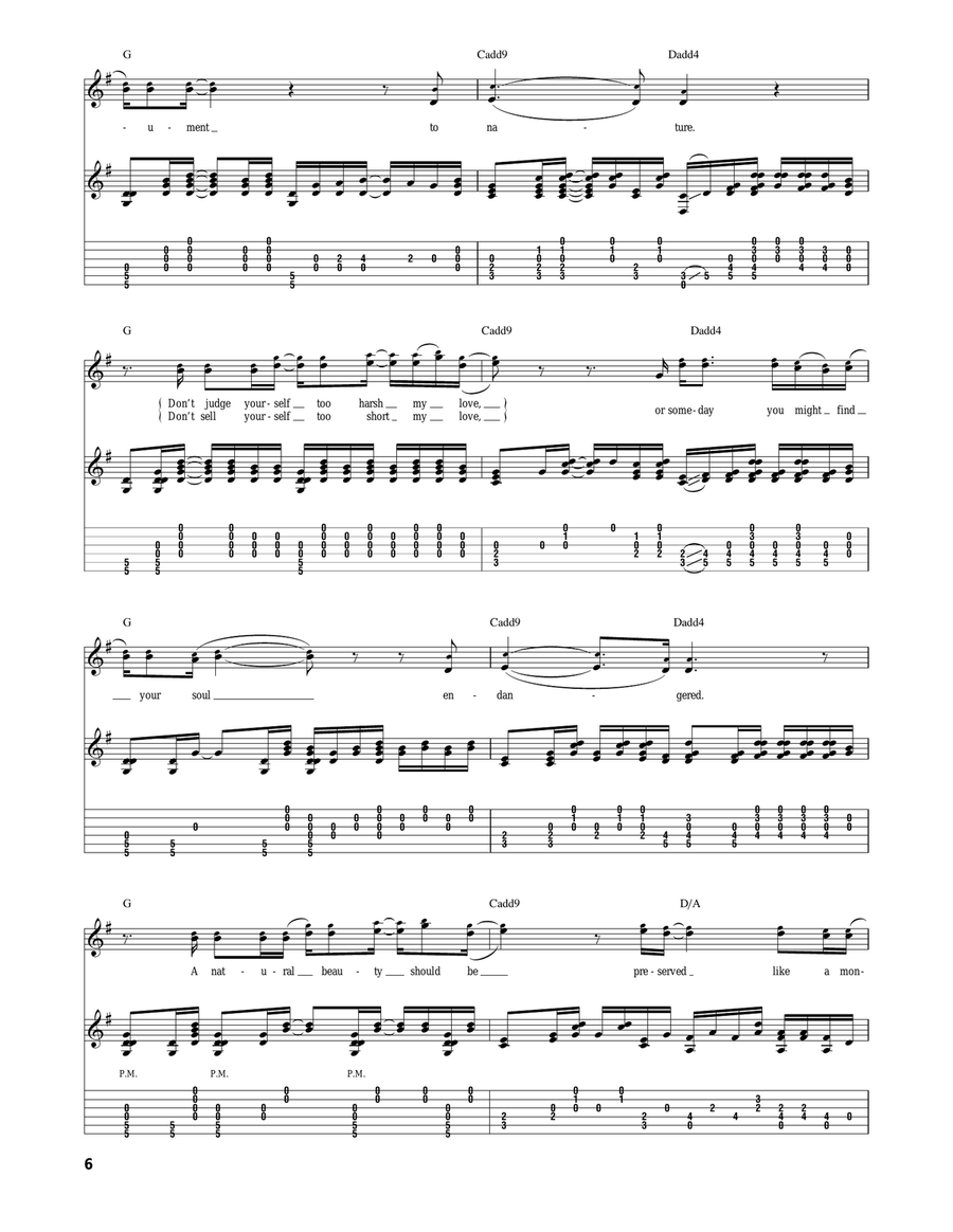 Natural Beauty Natural Beauty Acoustic Guitar scores gallery preview page 6