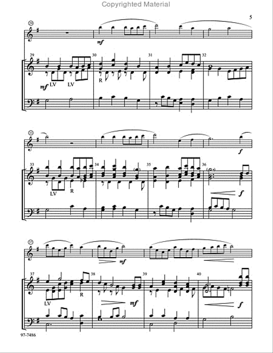 Savior, Like a Shepherd Lead Us Handbell scores gallery preview page 5