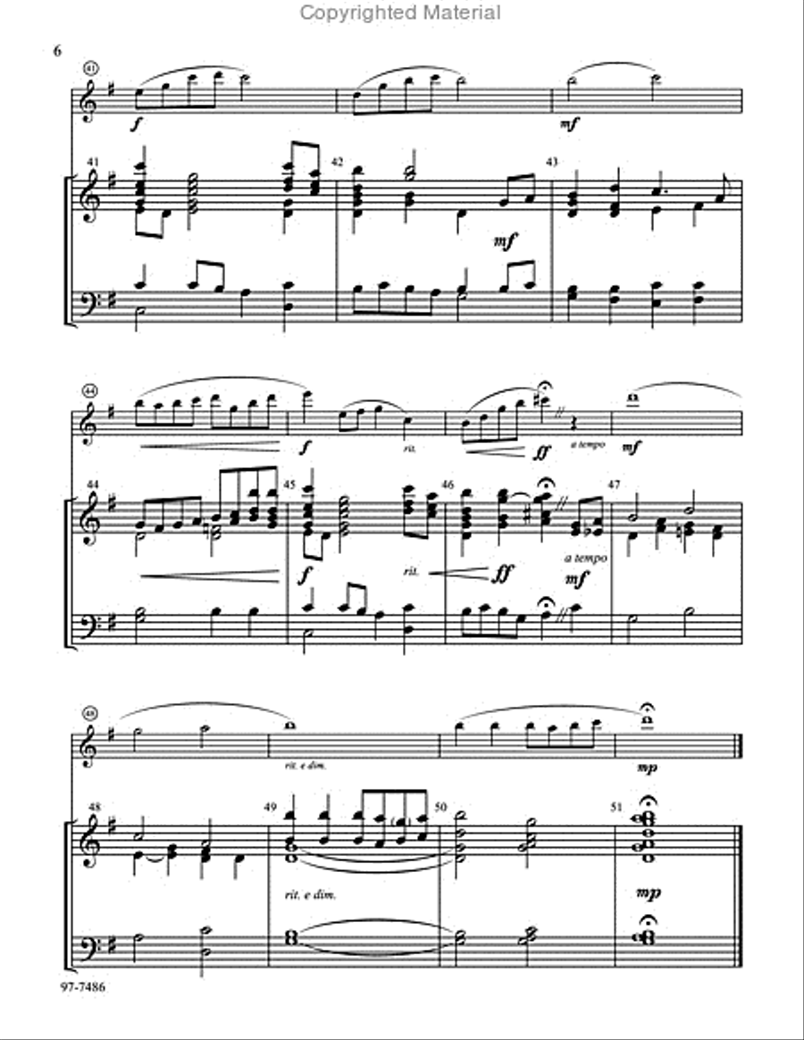 Savior, Like a Shepherd Lead Us Handbell scores gallery preview page 6