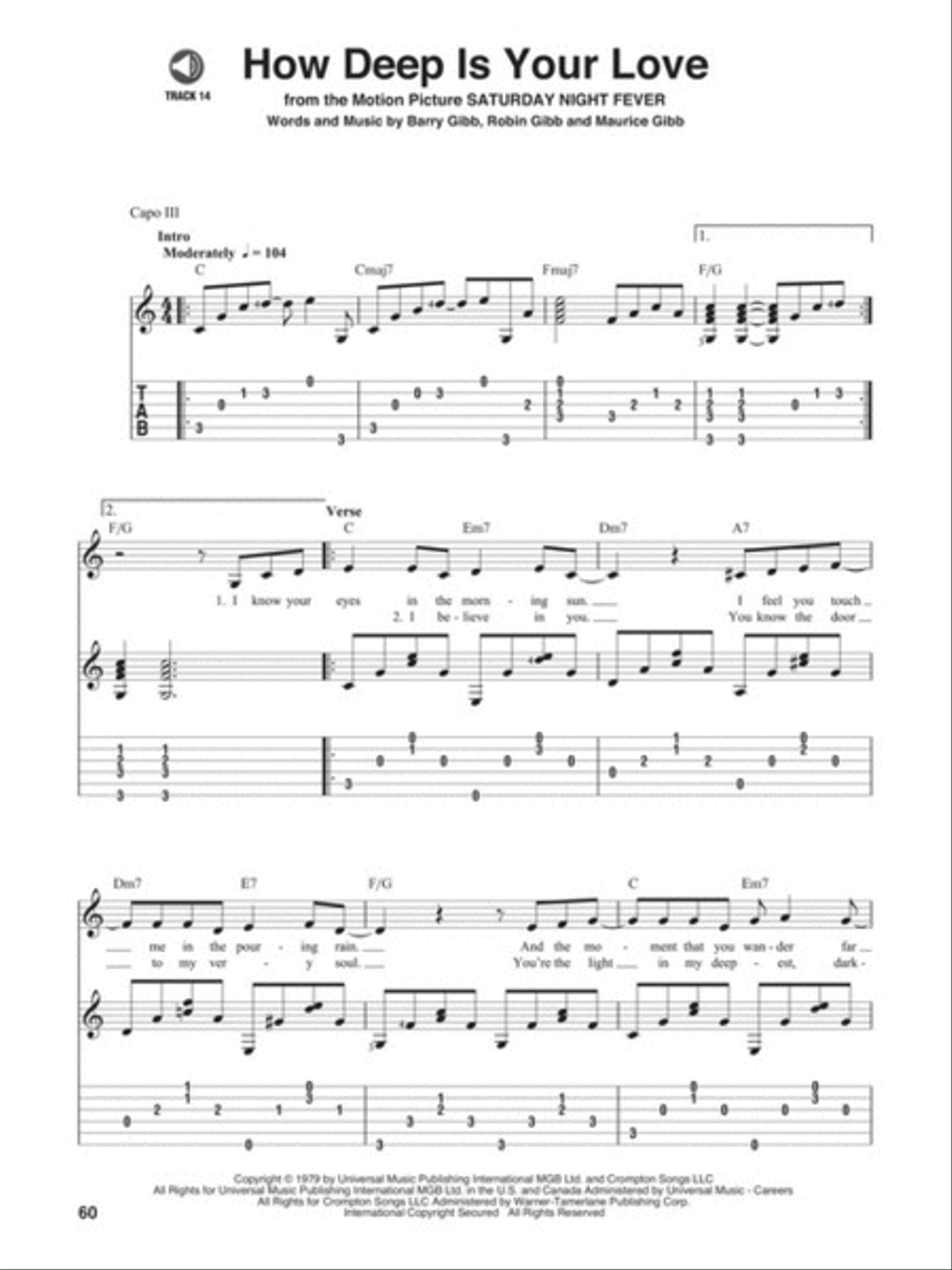 Sing Along with Easy Fingerpicking Guitar Accompaniment Electric Guitar scores gallery preview page 5