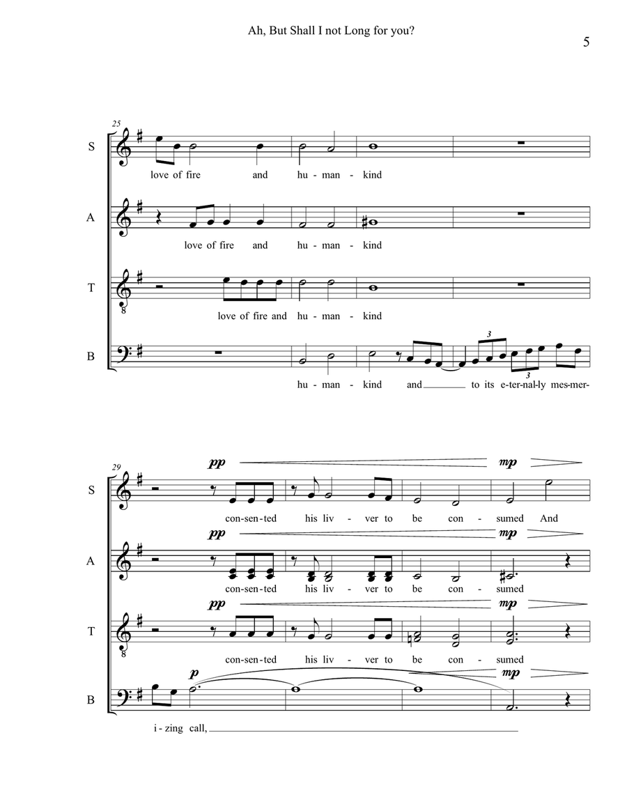 Ah, But Shall I Not Long For You? A Cappella scores gallery preview page 5