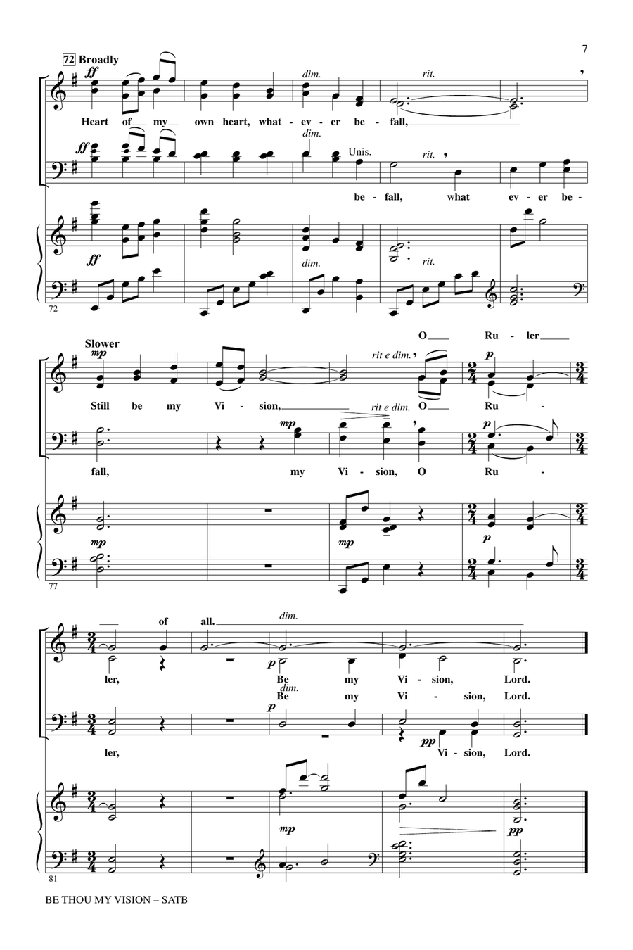 Be Thou My Vision Be Thou My Vision 4-Part scores gallery preview page 6