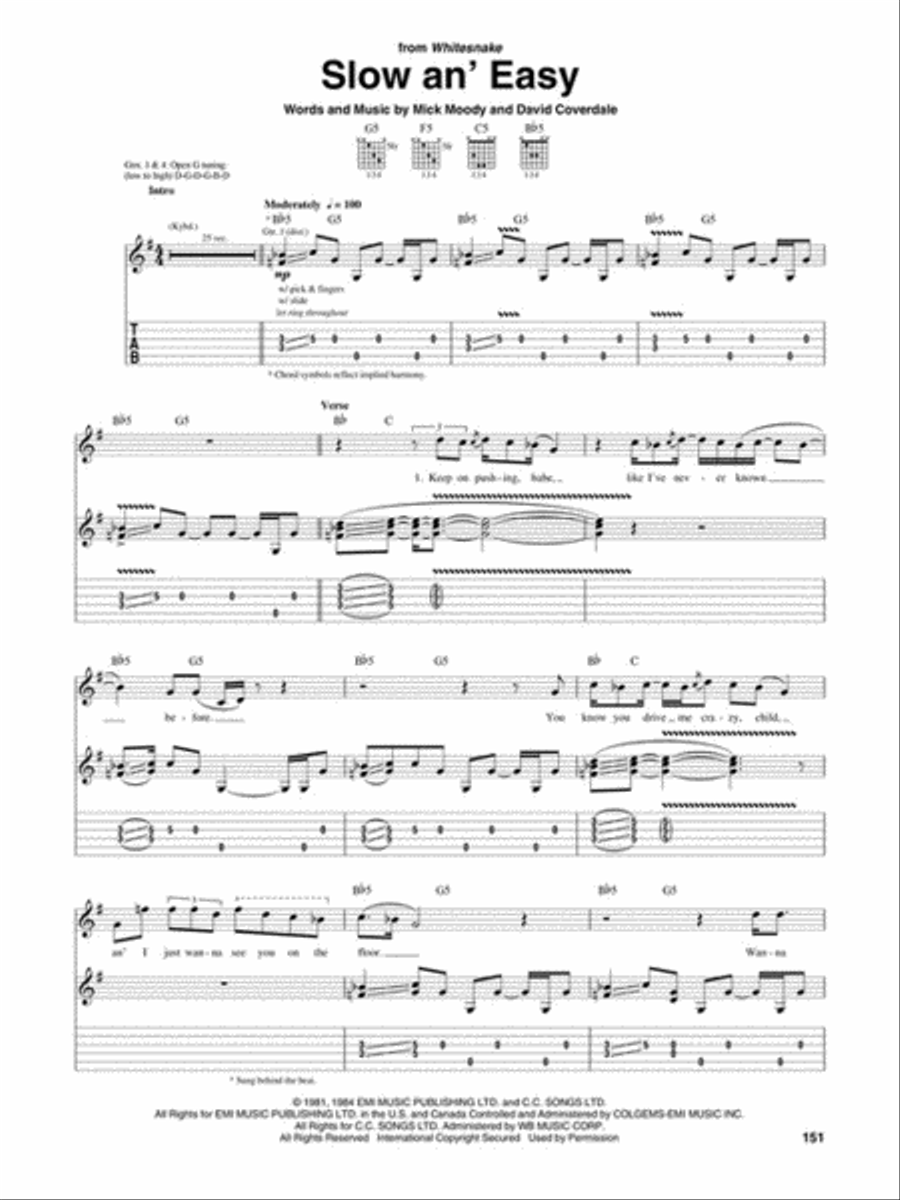Whitesnake Guitar Collection Electric Guitar scores gallery preview page 7