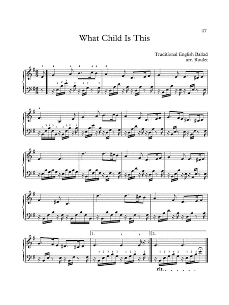 Christmas Carols for Marimba Marimba scores gallery preview page 6