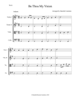 Be Thou My Vision for String Quartet