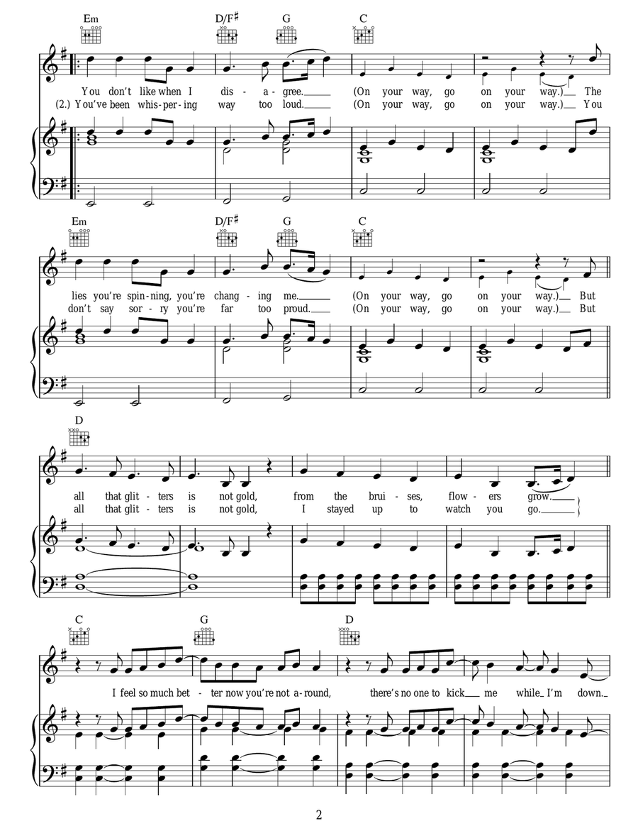 Keep On Walking Keep On Walking Acoustic Guitar scores gallery preview page 2