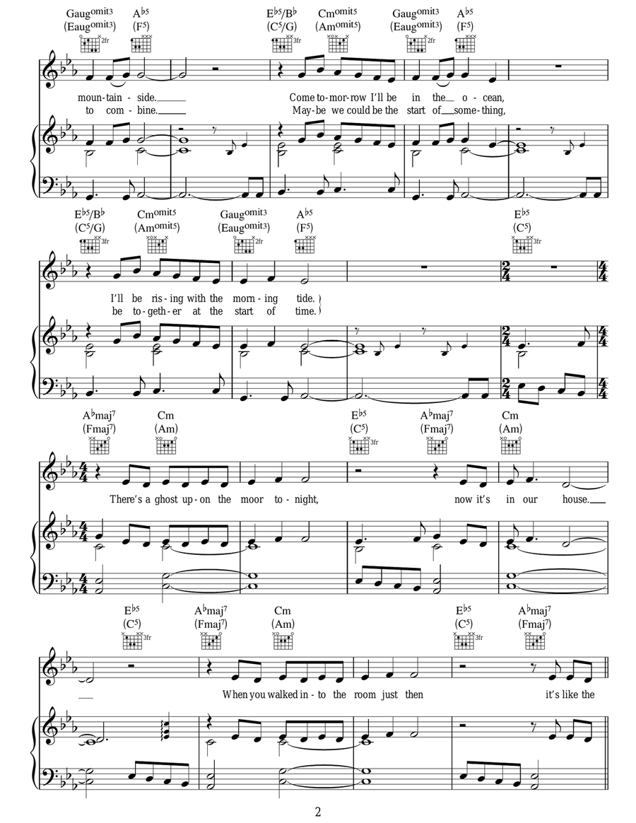 Start Of Time Start Of Time Acoustic Guitar scores gallery preview page 2