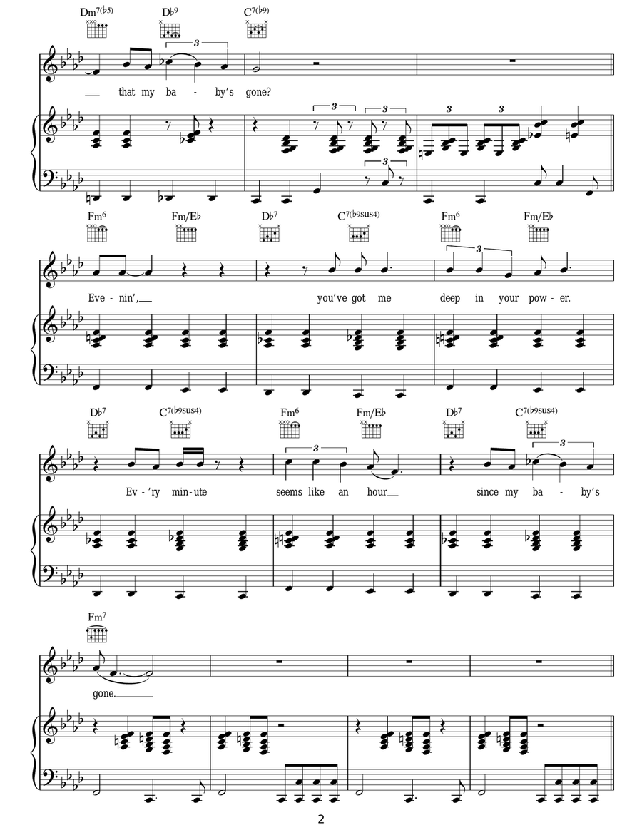 Evenin' Evenin' Guitar scores gallery preview page 2