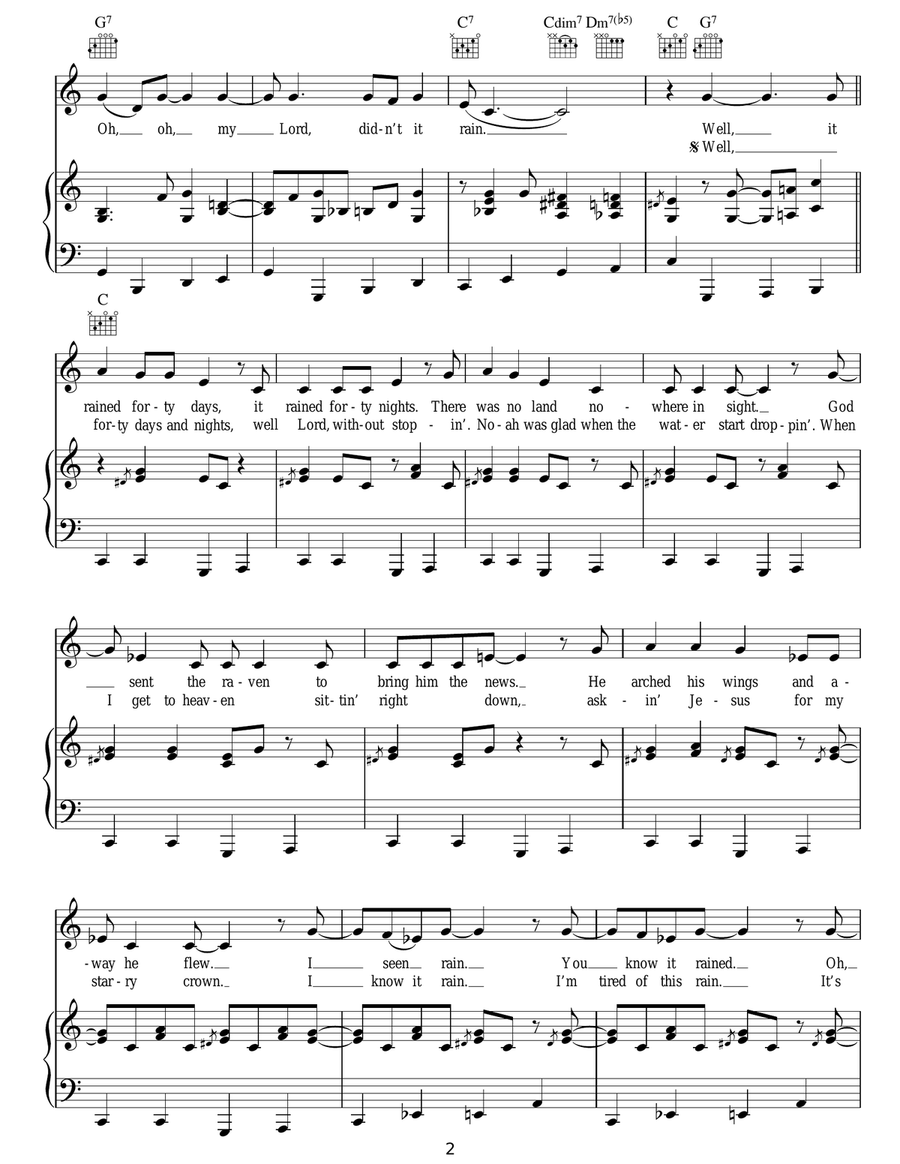 Didn't It Rain Didn't It Rain Guitar scores gallery preview page 2