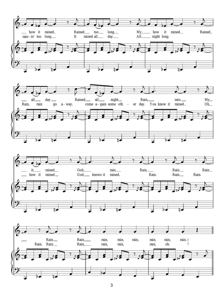 Didn't It Rain Didn't It Rain Guitar scores gallery preview page 3