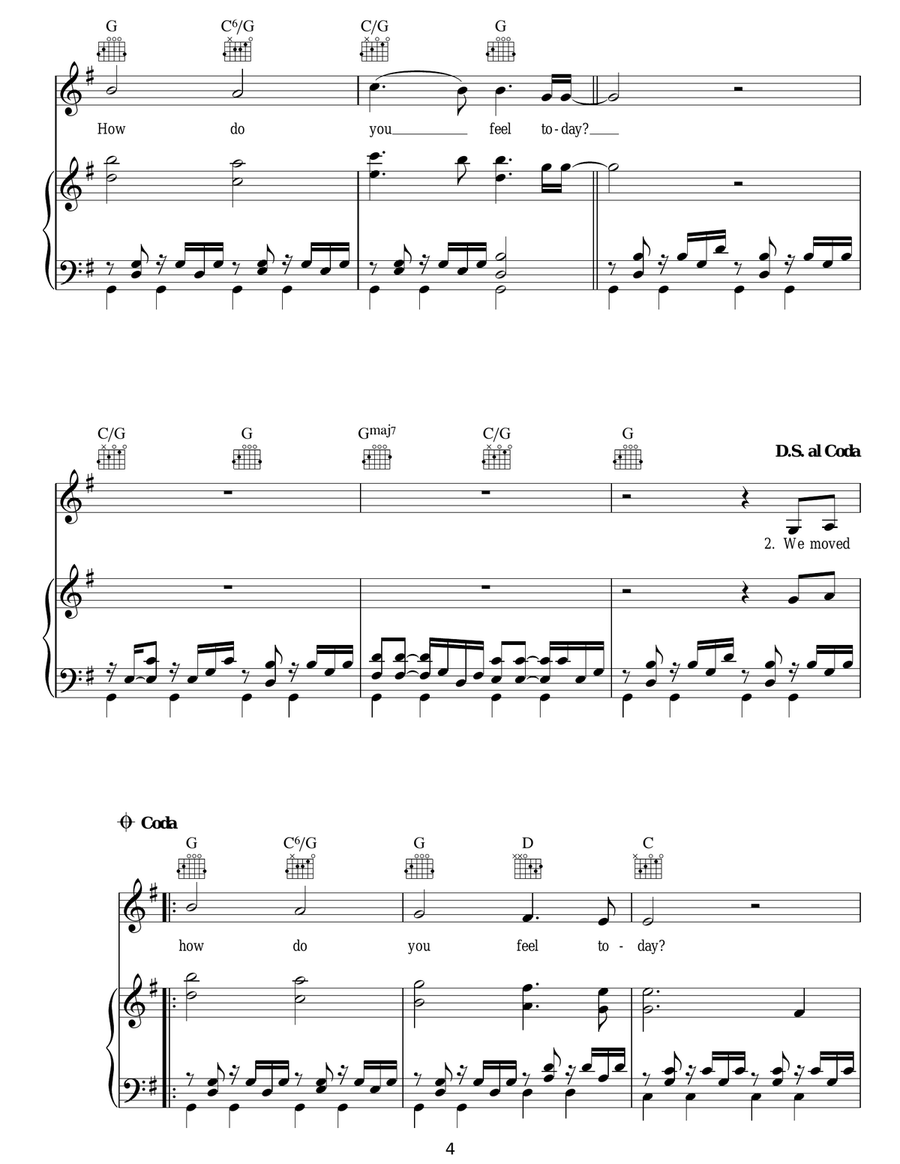 How Do You Feel Today? How Do You Feel Today? Acoustic Guitar scores gallery preview page 4