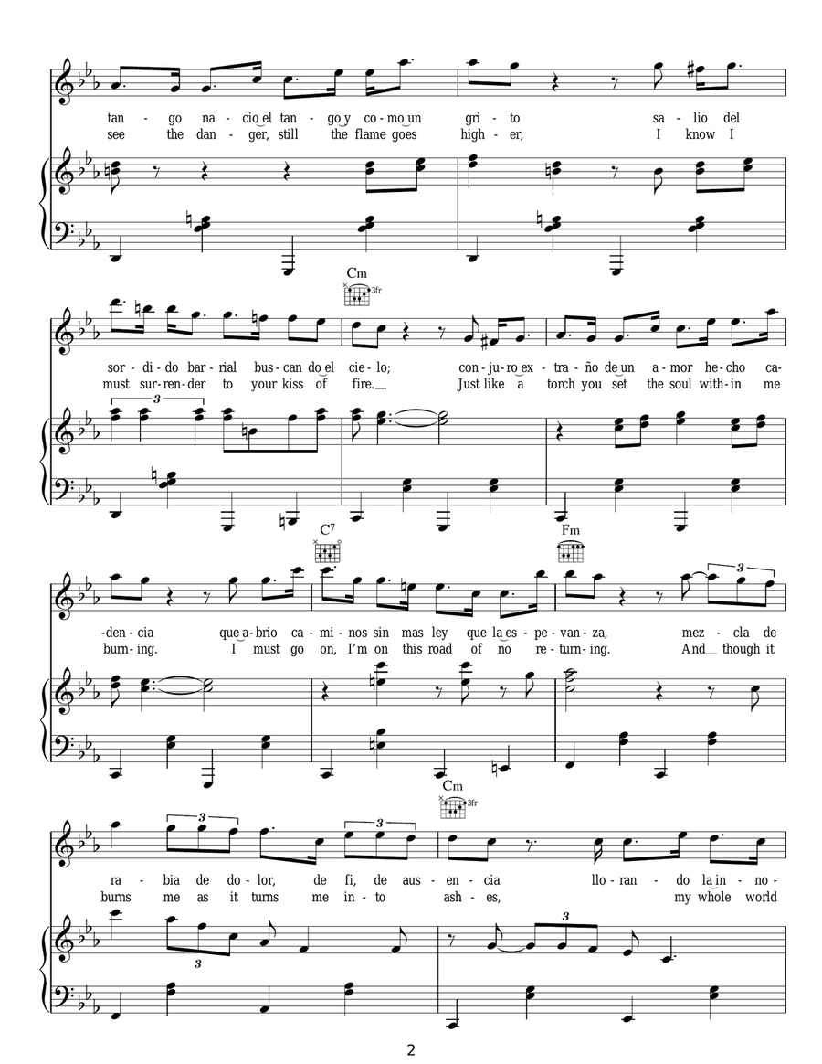 Kiss Of Fire Kiss Of Fire Guitar scores gallery preview page 2