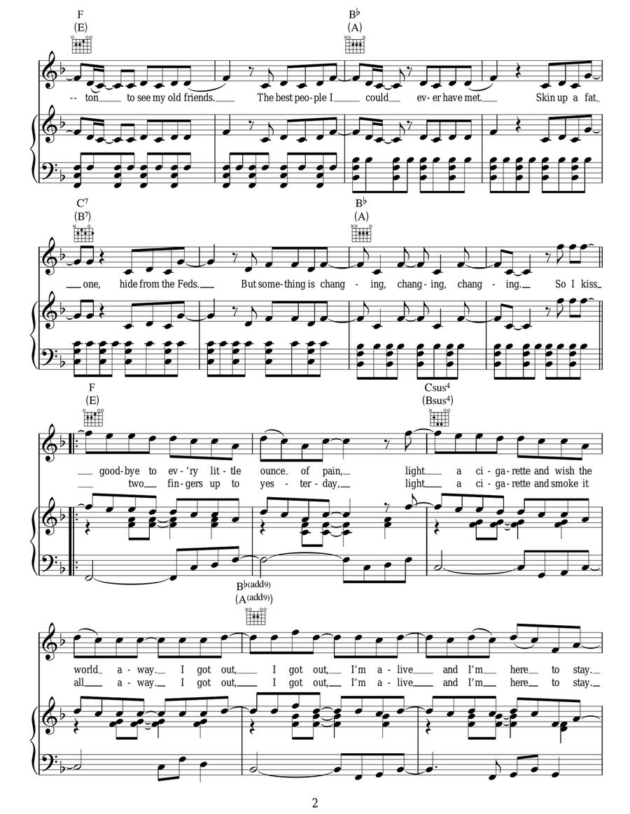 Two Fingers Two Fingers Acoustic Guitar scores gallery preview page 2