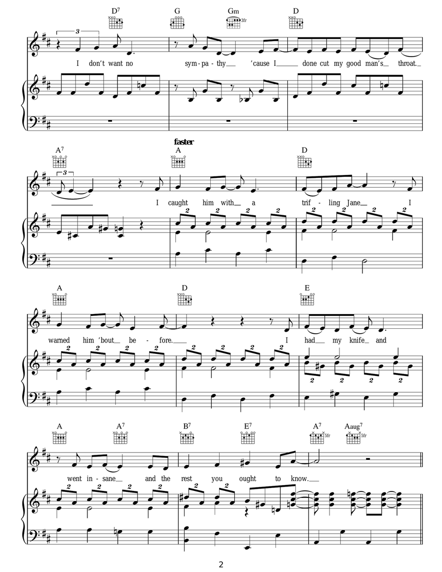 Send Me To The 'Lectric Chair Guitar scores gallery preview page 2