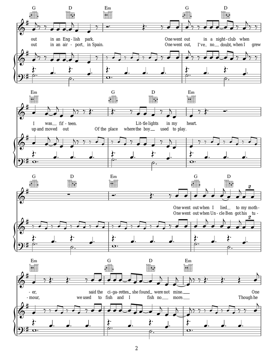 All The Little Lights All The Little Lights Acoustic Guitar scores gallery preview page 2