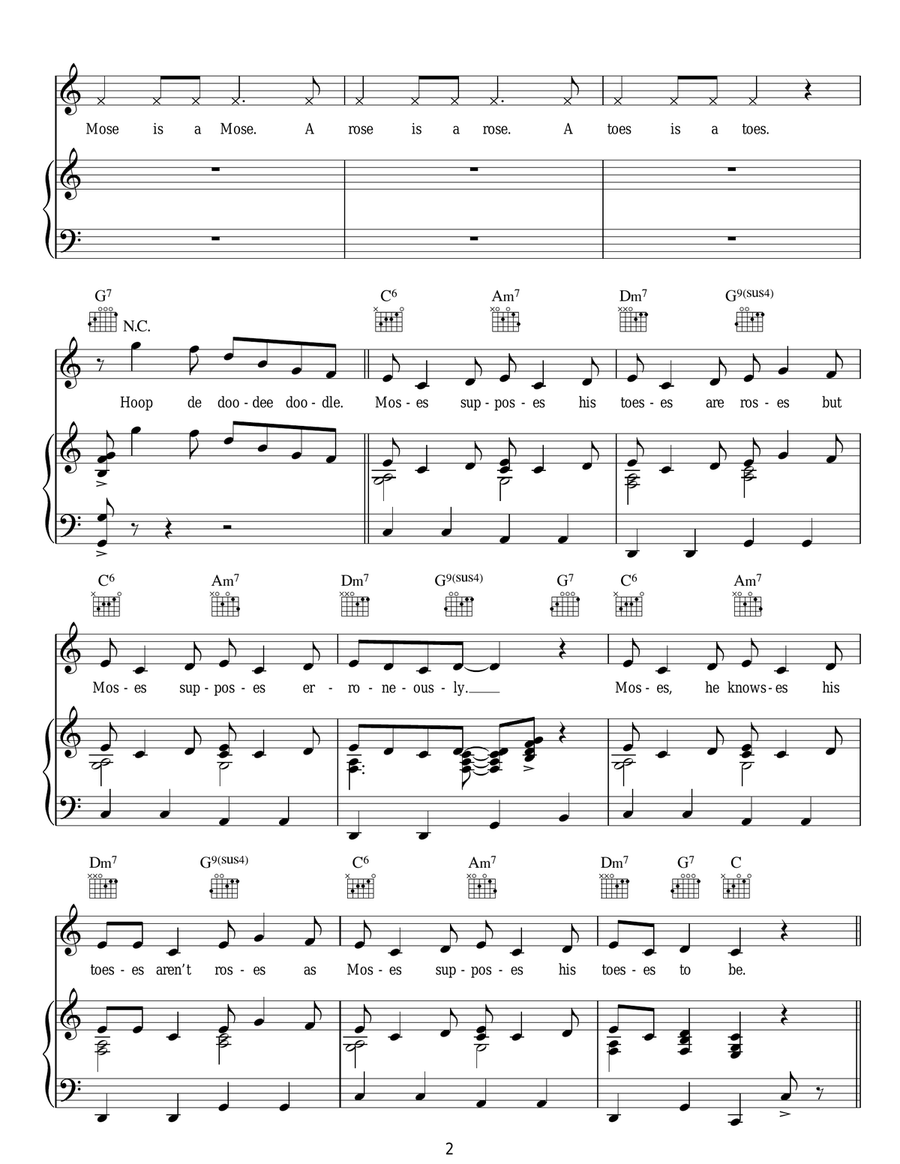Moses Moses Guitar scores gallery preview page 2