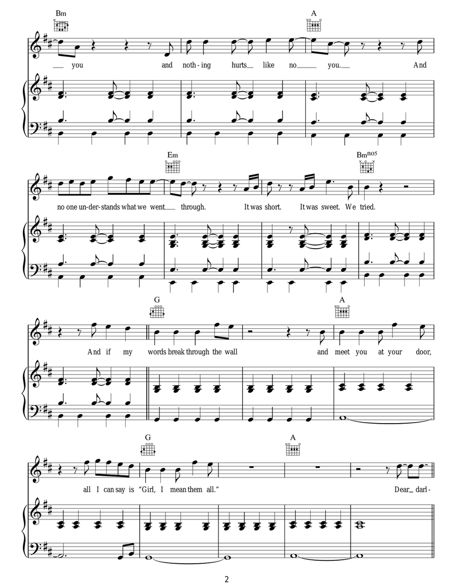 Dear Darlin' Dear Darlin' Acoustic Guitar scores gallery preview page 2
