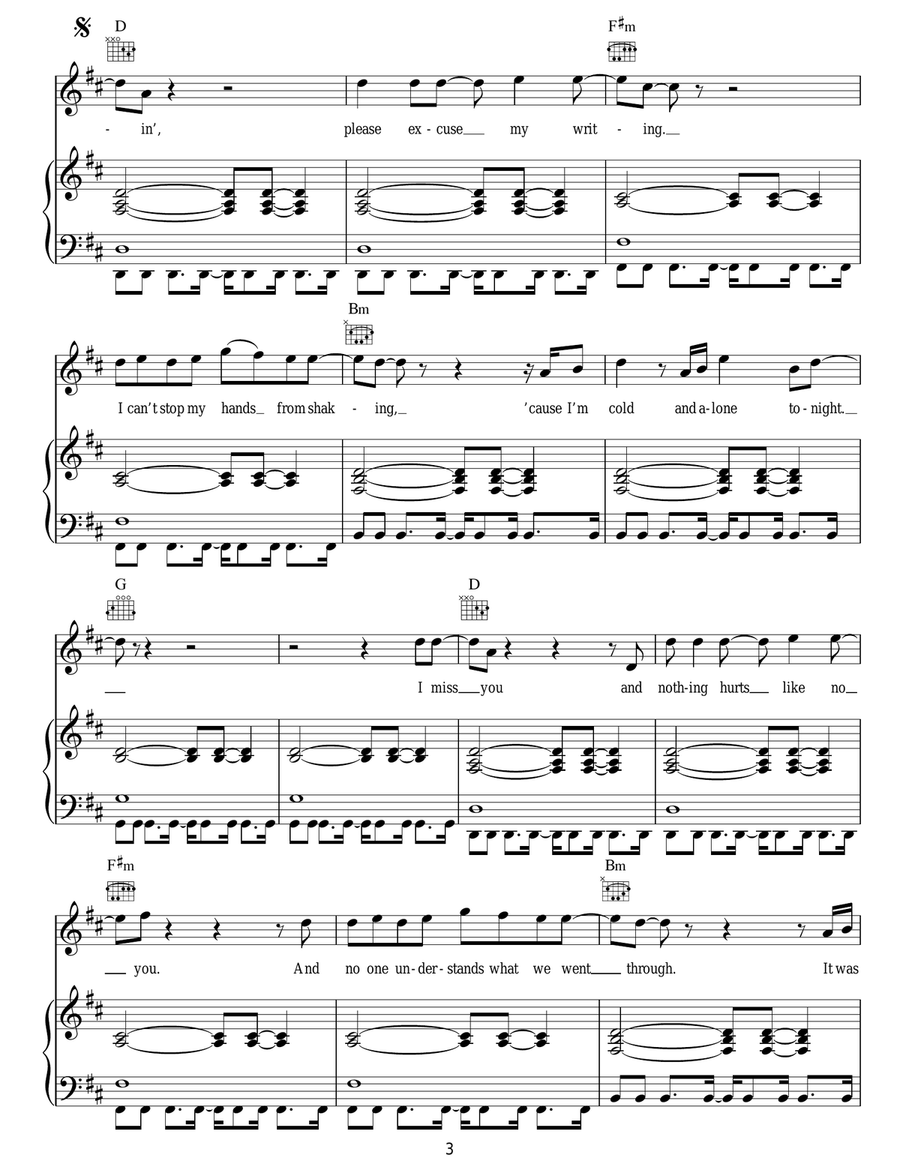 Dear Darlin' Dear Darlin' Acoustic Guitar scores gallery preview page 3