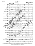 Spy Quest Concert Band scores gallery preview page 6