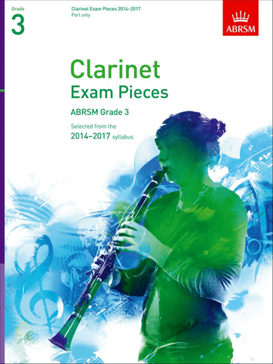 Clarinet Exam Pieces 2014-17 Grade 3 Clarinet scores gallery preview page 1