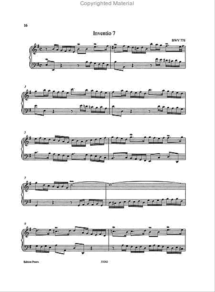 Two-part Inventions BWV 772-786 for Piano Piano scores gallery preview page 6