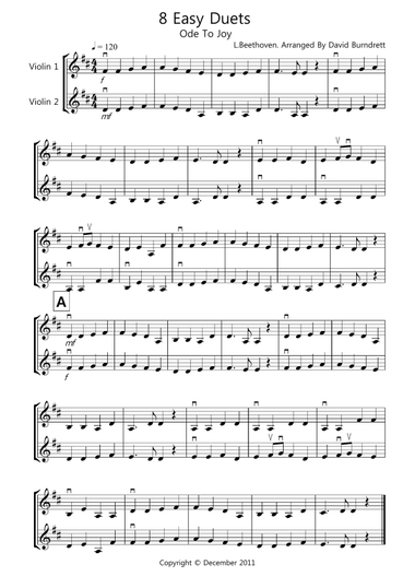 8 Easy Duets for Violin