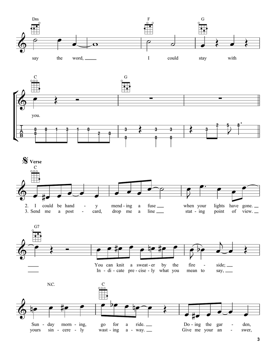 When I'm Sixty-Four When I'm Sixty-Four Ukulele scores gallery preview page 3