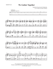 We Gather Together (2 octave handbells, tone chimes or hand chimes) Reproducible