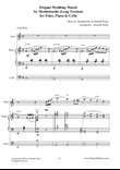 Elegant Wedding March (Long Version) for Flute, Piano & Cello