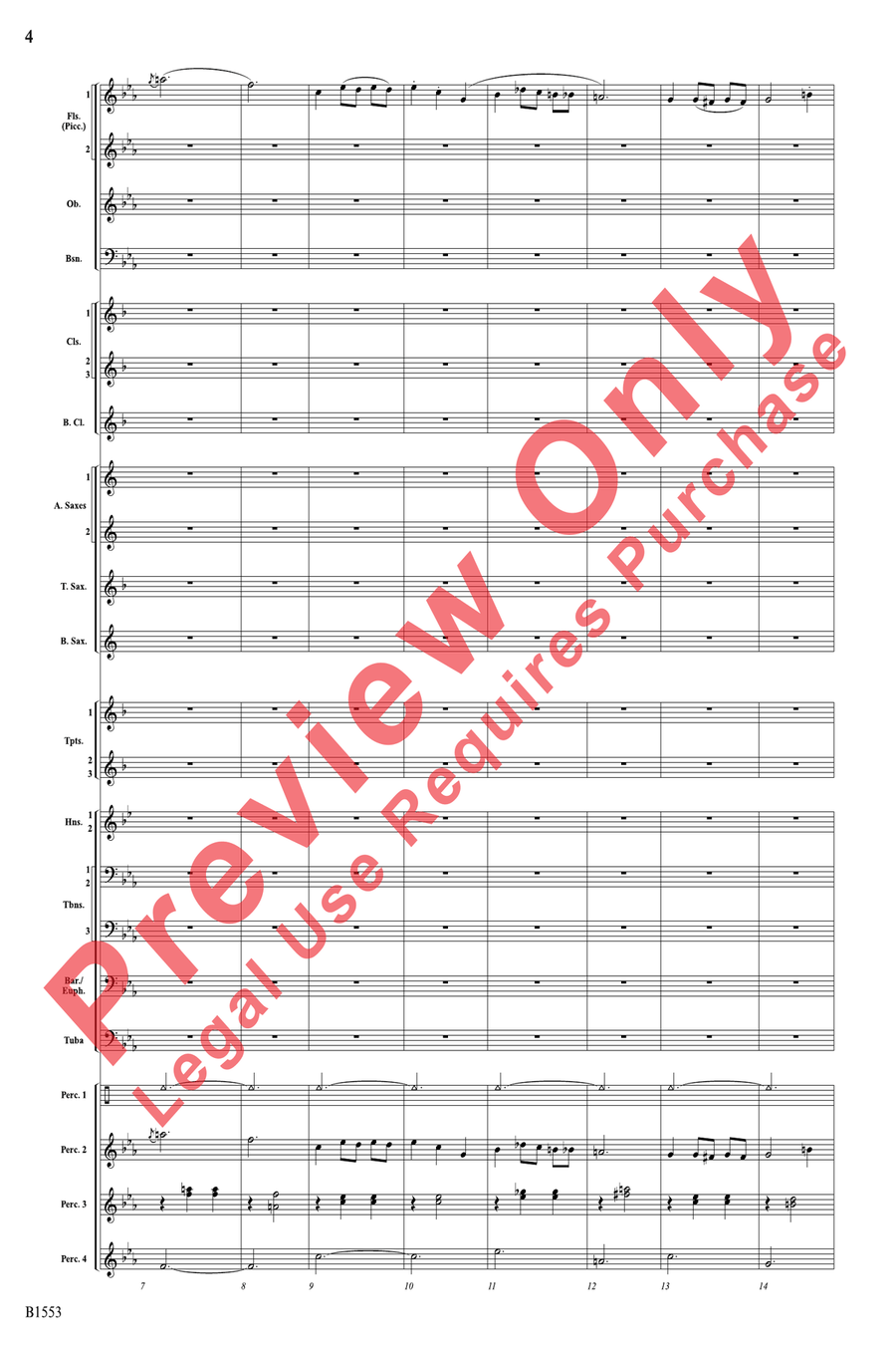 Hocus Pocus Hocus Pocus Concert Band scores gallery preview page 4