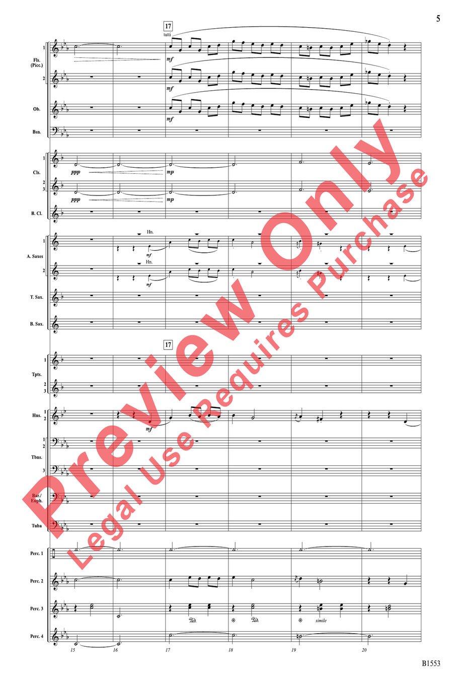 Hocus Pocus Hocus Pocus Concert Band scores gallery preview page 5