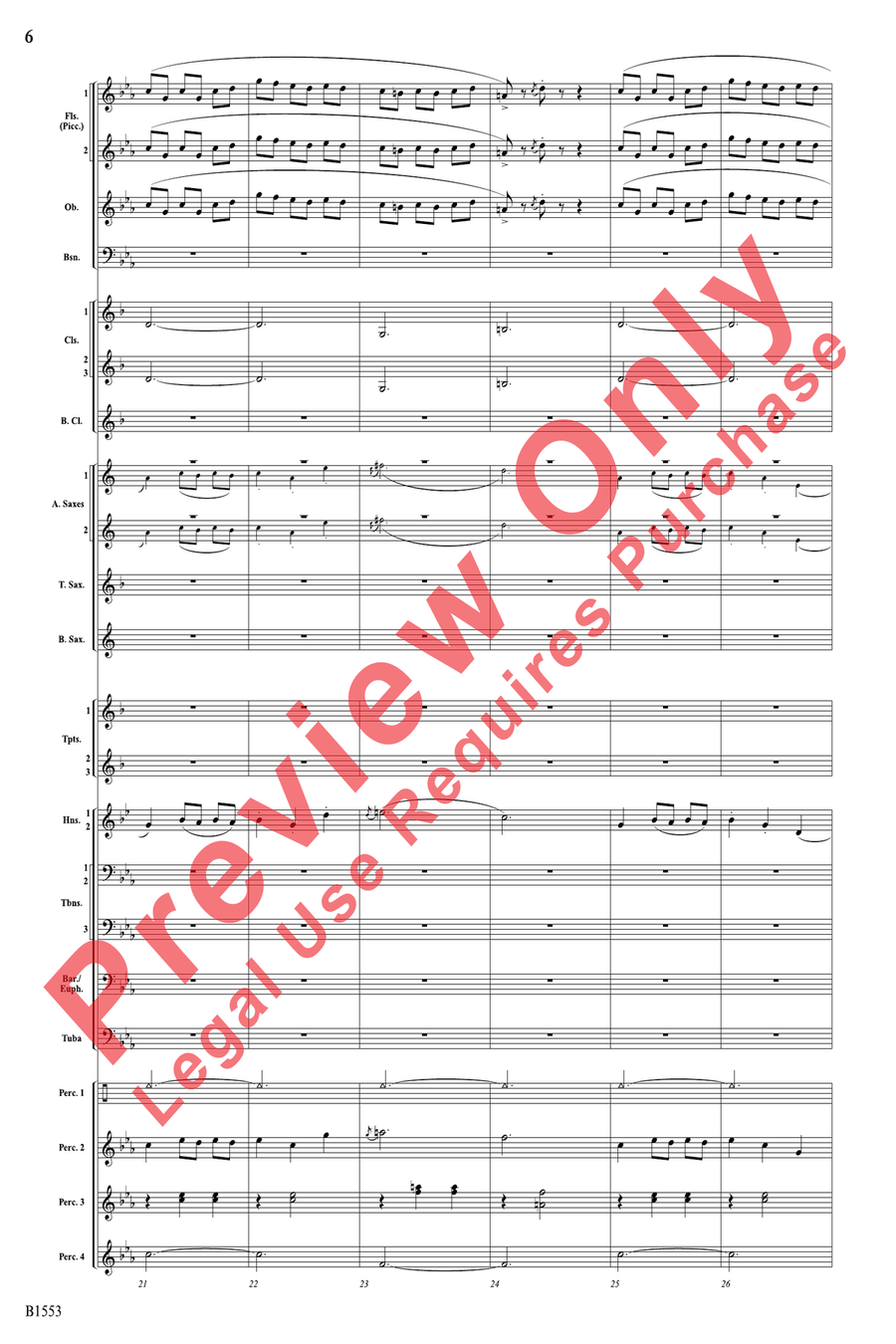 Hocus Pocus Hocus Pocus Concert Band scores gallery preview page 6